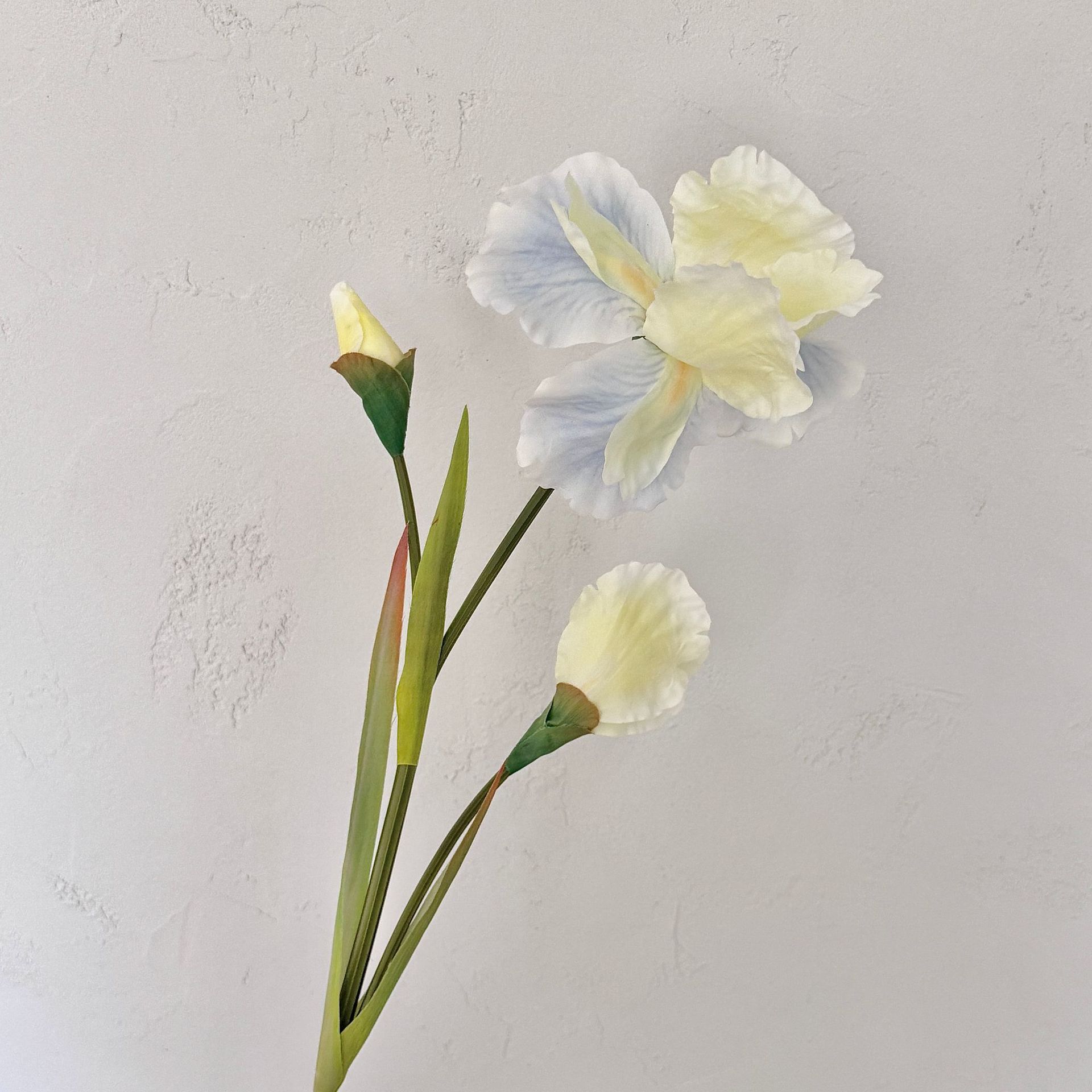 Alice Iris flor de imitación color de pintura al óleo flor falsa decoración de la sala de estar del hogar decoración suave del hotel arreglos florales accesorios de tiro