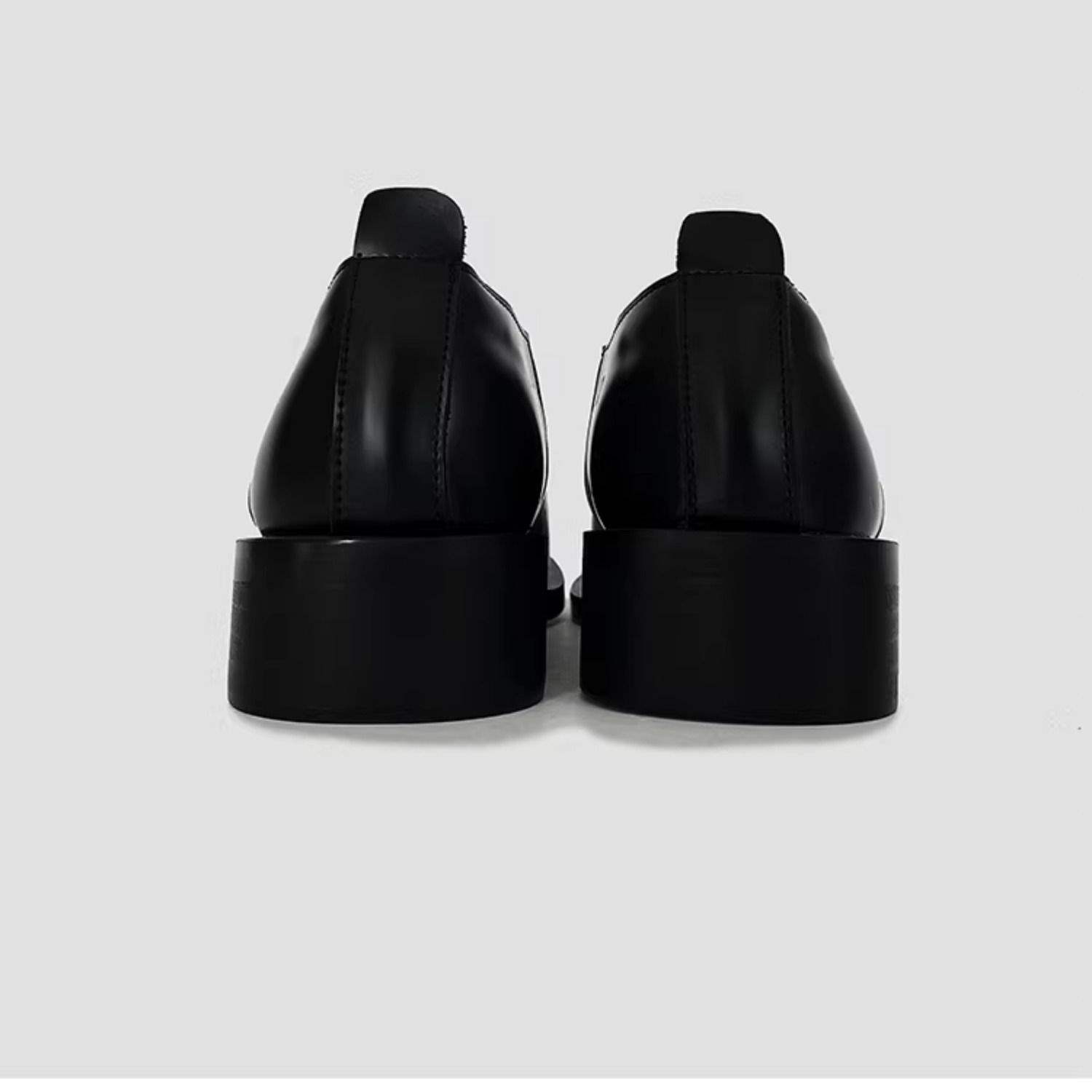 ShoeVault 2025 Niche Pointed Leather British Commuter Men's Height-Increasing New Derby Wizard Slip-On Busins Formal Low-Top_vogvips.com