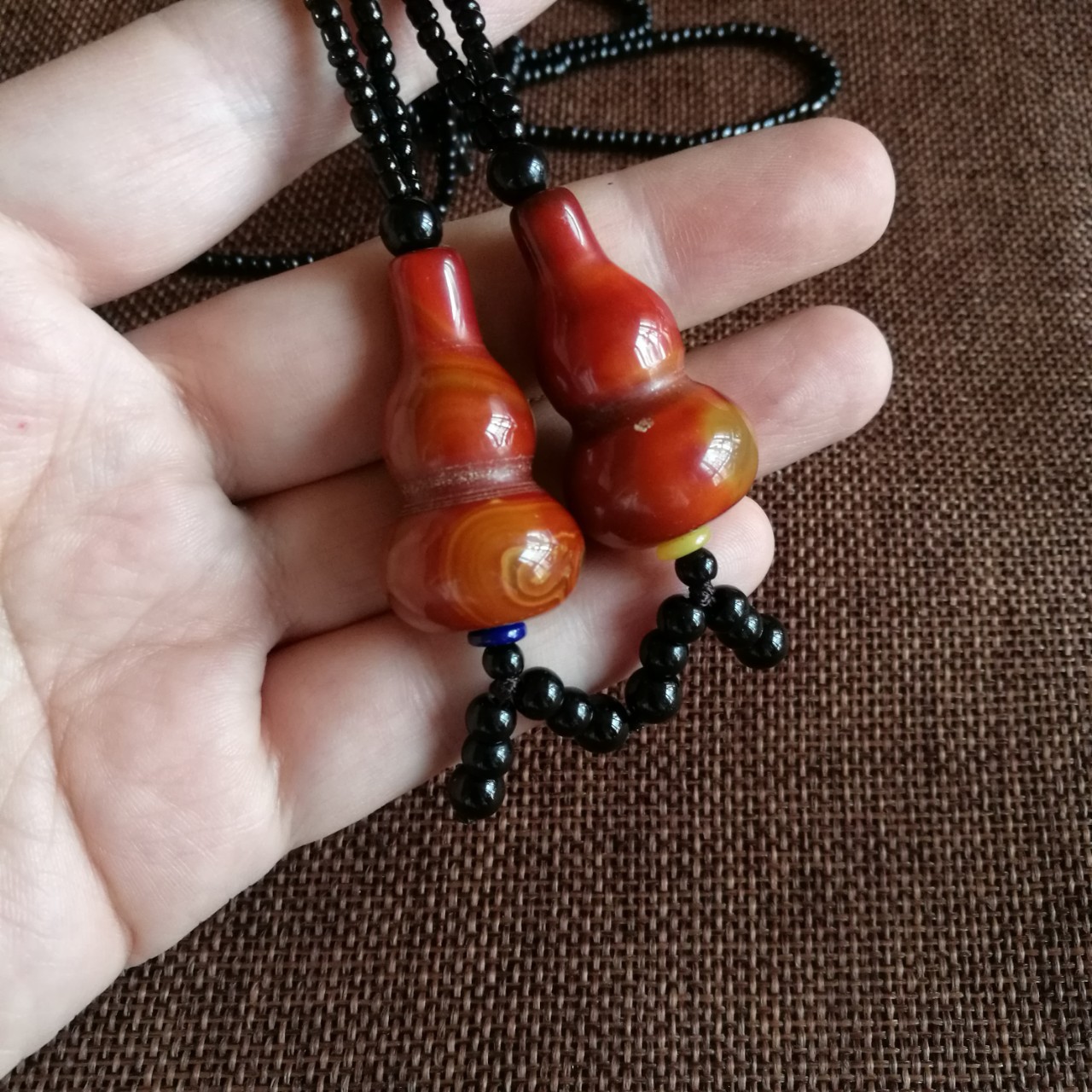 智贝详情图_5新款战国红葫芦男女款吊坠项链红玛瑙葫芦女士毛衣