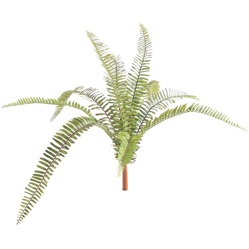 New Chinese Style Fern Landscape Decoration Green Leaf Persian Fern Leaf Simulation Fern Leaf Plant Wall Matching Leaf Material Fern Grass