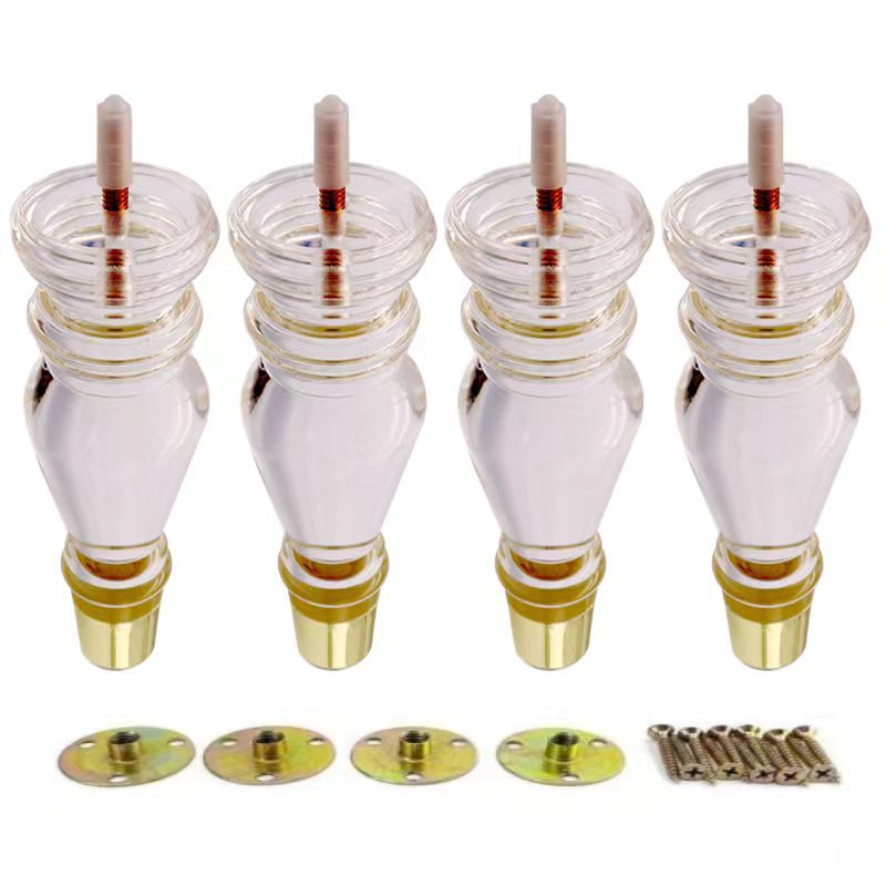 Crystal Furniture Legs, Acrylic Sofa Legs, Transparent Cabinet Legs, Coffee Table Legs, Support Legs, Table Legs, Bed Legs, Light Luxury Style