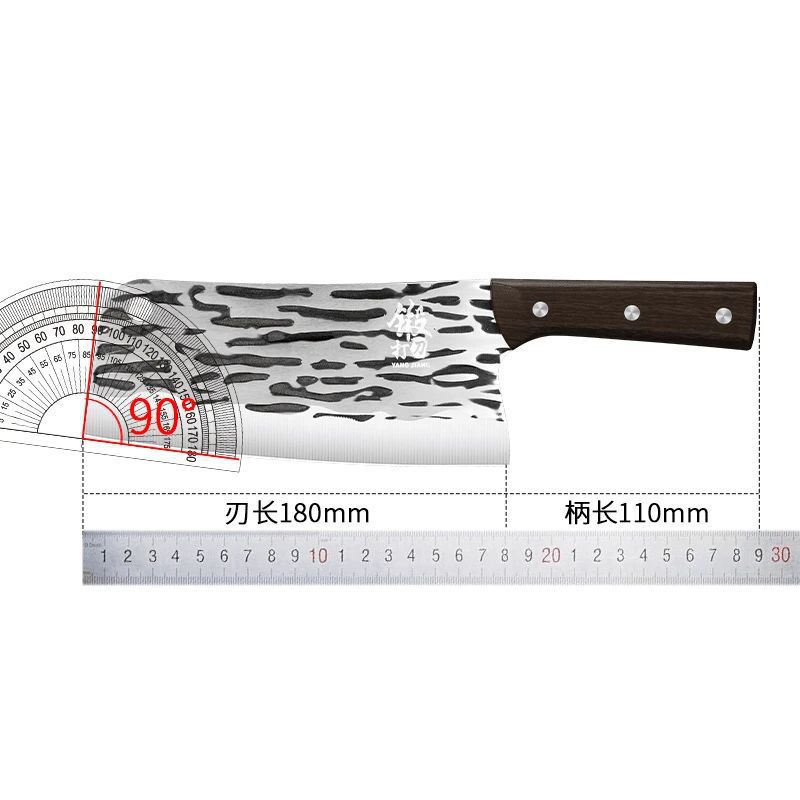 Cuchillo cortador damas engrosado forjado cuchillo de cocina forjado cuchillo de cocina afilado cortar verduras rebanadas de estilo antiguo