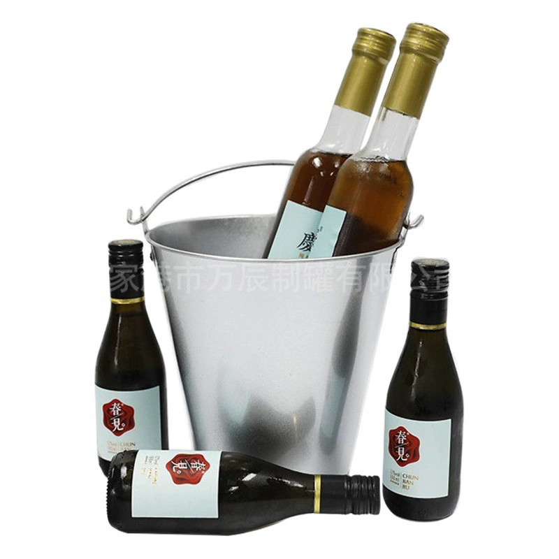 Производитель поставляет небольшие железные ведра, круглые портативные металлические упаковки из жести, оцинкованные железные ведра для льда, доступны образцы.