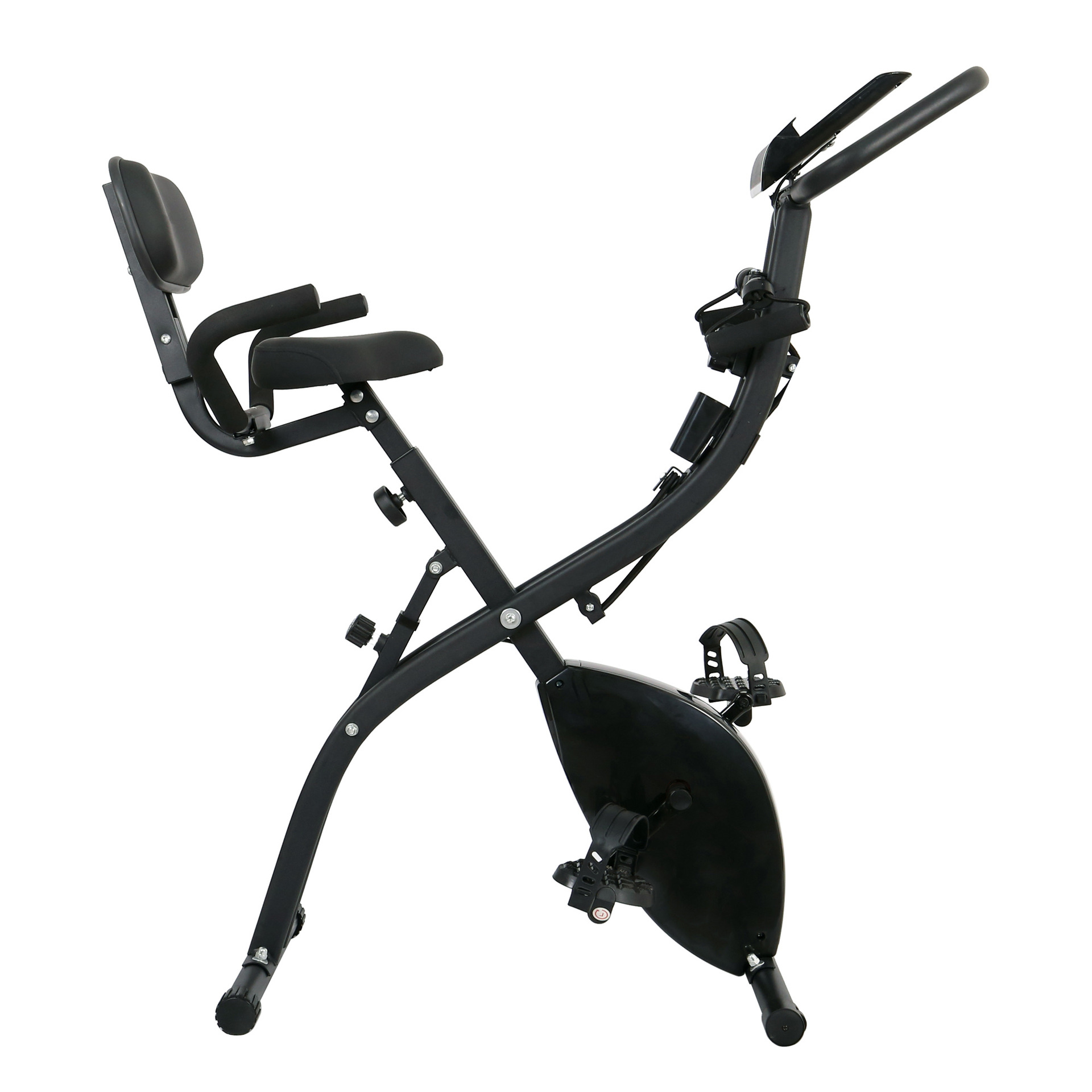 Bicicleta dinámica doméstica conveniente ultra silenciosa plegable de gimnasio de control magnético con rodillos de cuerda de tracción