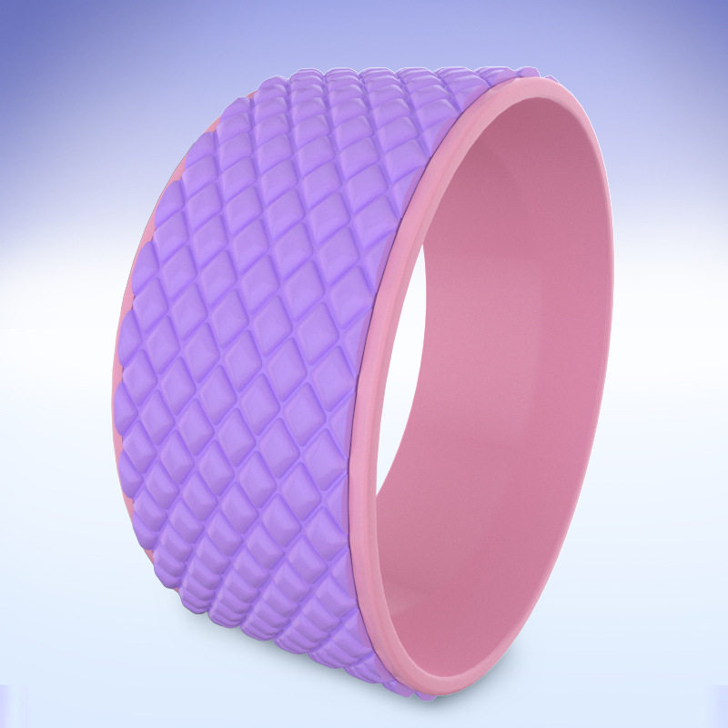 Rueda de yoga apertura trasera artefacto principiante rodillo de flexión trasera rueda de yoga anillo de yoga lumbar calmante fitness yoga pilates anillo