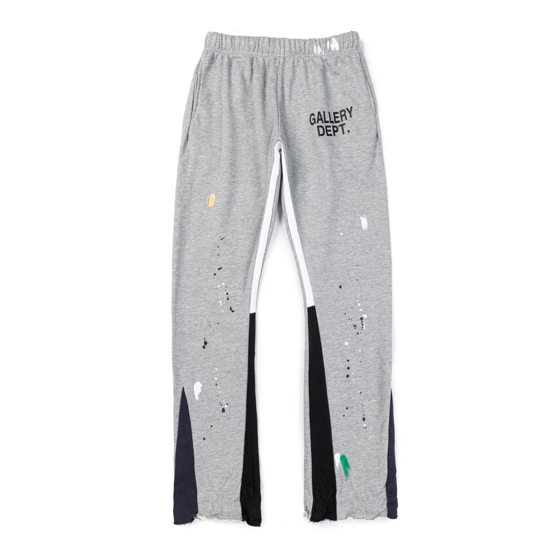 2024 European and American high street tide brand GALERIE DEPT stitching micro wide leg hip hop men's and women's casual trousers