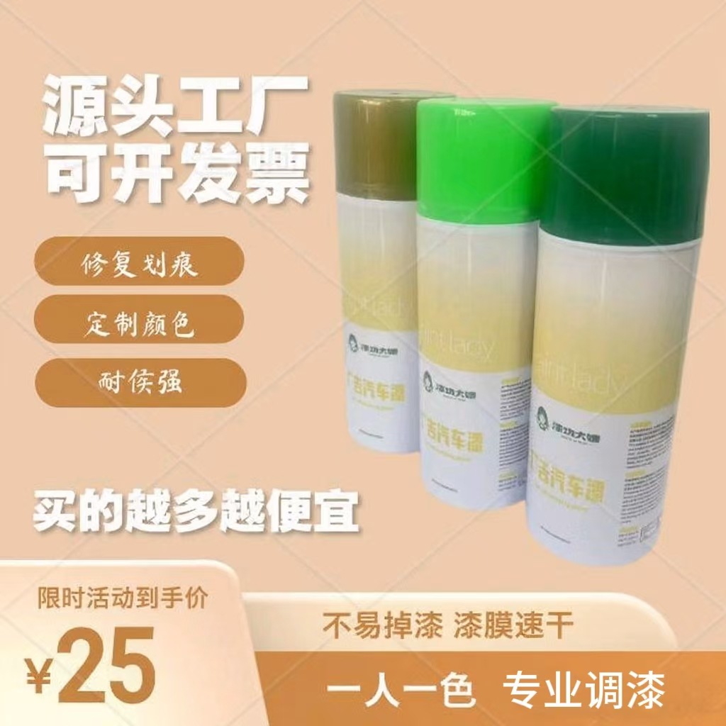 漆大嫂自动喷漆汽车金属手喷漆涂料防锈漆墙面自喷漆速干车用