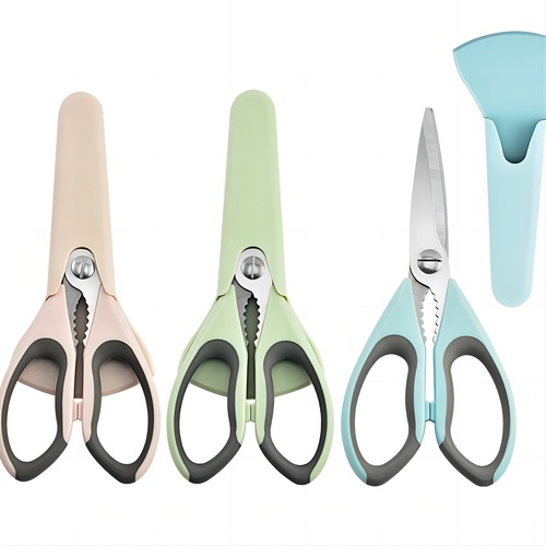 Directly supplied from the manufacturer, magnetic multi-functional kitchen scissors, household stainless steel sharp scissors, multi-purpose cooked food kitchen scissors