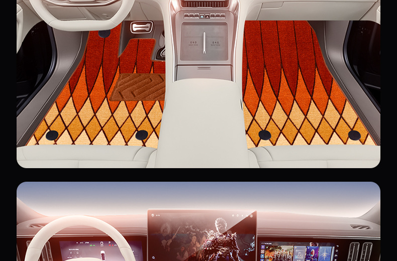 Suitable for Daimler Denza N8L Floor Mats, Full Coverage, 25 New Model Car Interior Decoration Modification Accessories, Trunk Mat Supplies