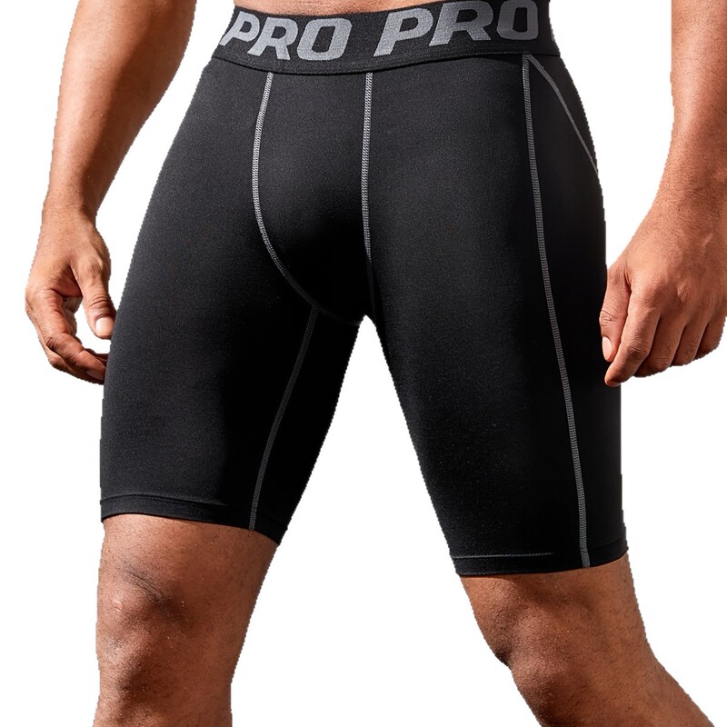 Men's Athletic Compression Shorts Quick-Dry Running Basketball Soccer Base Layer High-Elastic Yoga Shorts