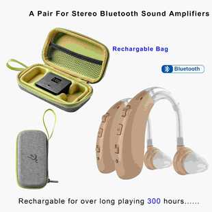 Cross-border hot sale hearing aid high quality low frequency noise reduction behind-the-ear portable hearing aid for the elderly