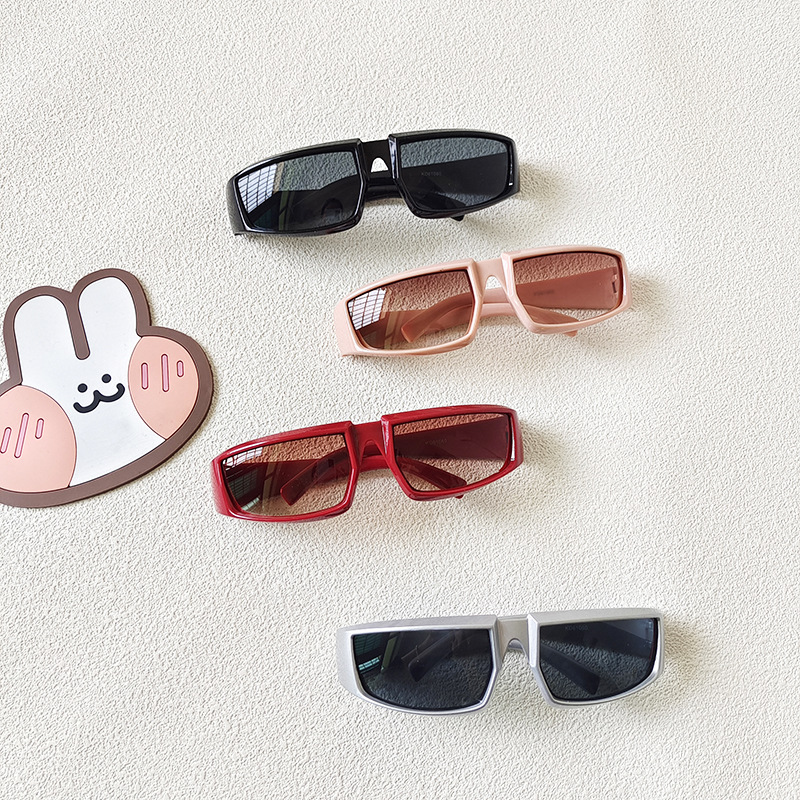 Cute Solid Color Resin Special-Shaped Mirror Full Frame Kids Sunglasses display picture 3