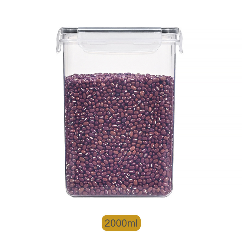 Fabricante suministro directo de 15 piezas de granos de granos tanque de almacenamiento caja de plástico cocina pp grado de almacenamiento sellado caja de almacenamiento a prueba de humedad
