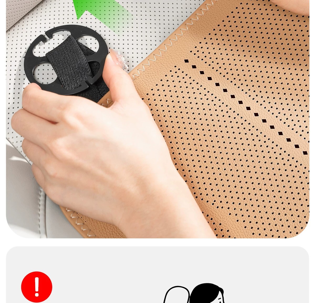 Car Seat Cushion with Integrated Leg Support, Extended Seat Cushion, Ultra-Thin Breathable, Universal for All Seasons, Leg Support Cushion in Stock