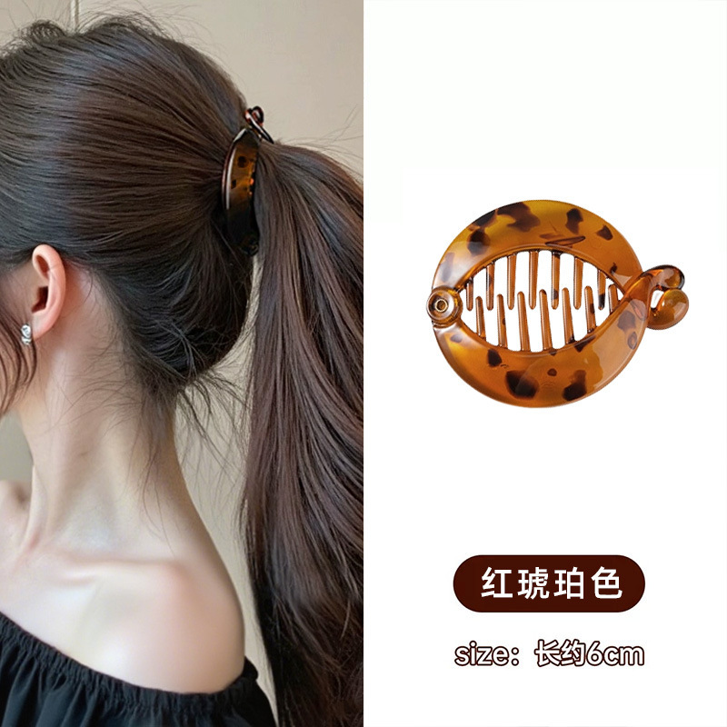 香蕉夹小号发量少竖夹高马尾发夹女后脑勺2025新款扭扭夹夹子头饰|undefined