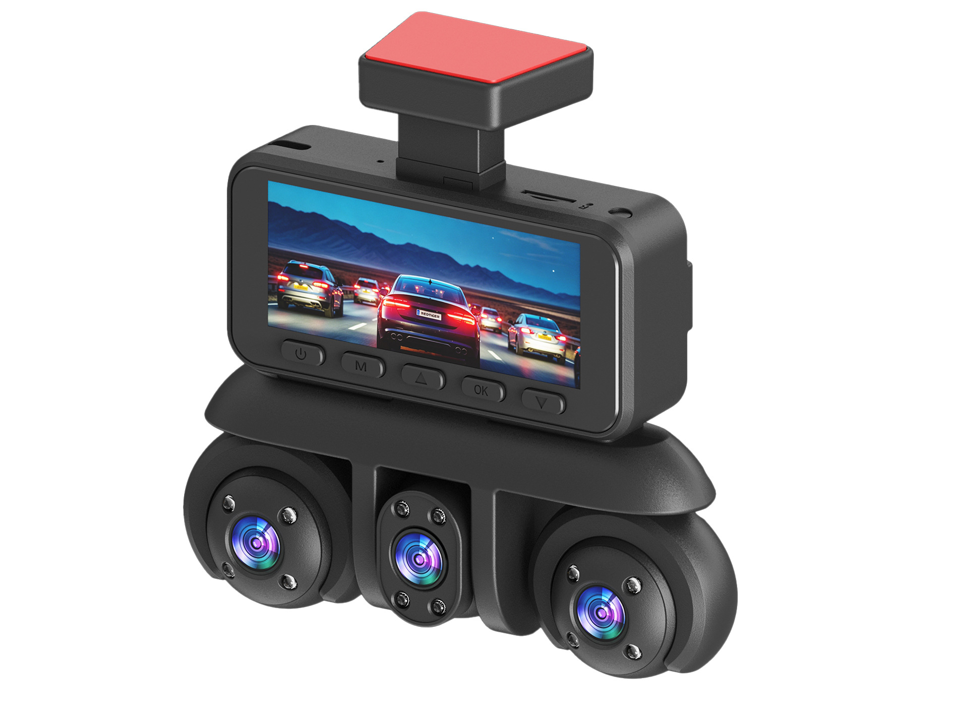 W18-5 Lens Dashcam 3.16-inch 1080P Five-Channel Camera Manufacturer's Best-Selling Product for Foreign Trade and E-commerce on Amazon