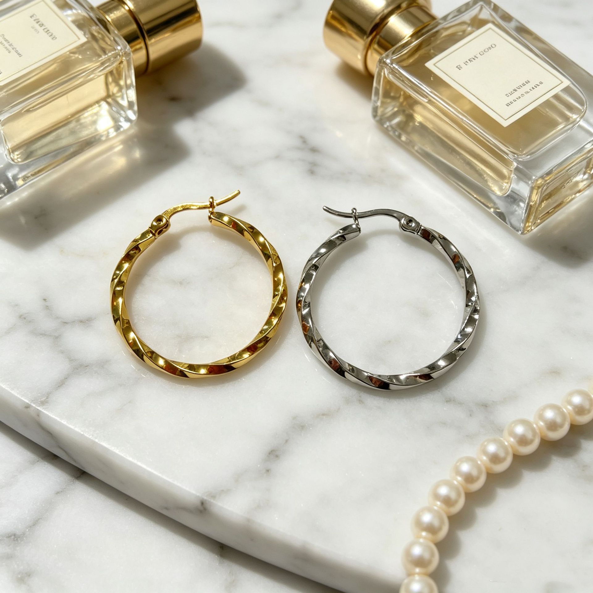 Directly Supplied from the Manufacturer, Titanium Steel Large Earrings for Women, Exaggerated Large Hoop Earrings, European and American Style, Fashionable and Simple