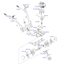 农机大全小型微耕机配件松土机海道旋耕机阻力杆变速器从动轮皮带