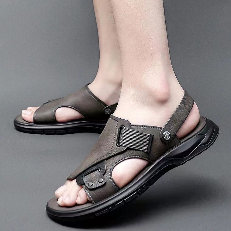 Verano nuevo hombre conducir con suela suave impermeable zapatos de playa cómodos con suela suave sandalias casuales