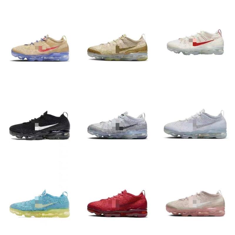 Putian VaporMax2023Flyknit Full Palm Air Cushion Shoes Increased Shock Absorption Trendy Men's and Women's Sports Running Shoes