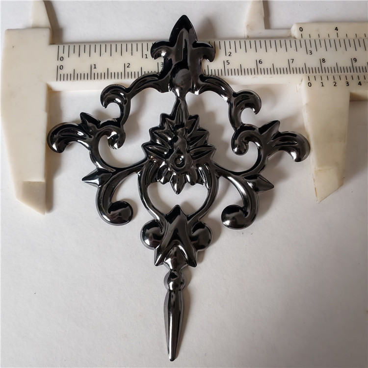 DIY Crafts Iron Sheet Stamping Electroplated Gold Gun Black 99*76mm Thickeneded Large Cross Tip Diamond Flower Sheet