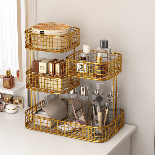 Cosmetics storage box, dressing table shelf, bathroom, washtable shelf, tabletop, lipstick and skin care product storage rack
