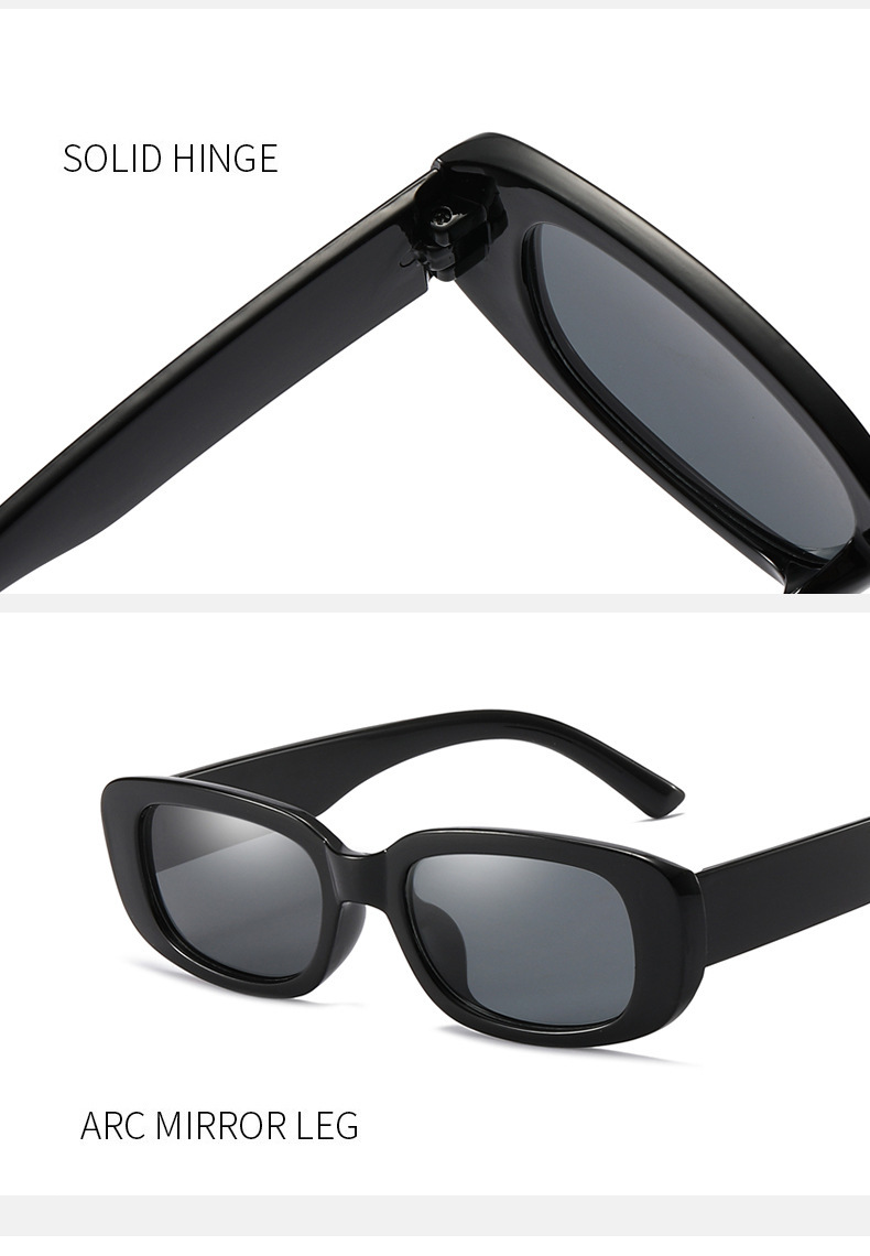 50g Weight Full Frame Glasses Structure Sunglasses Classification PC, UV400 Protection Lens Material Square Glasses Style Outdoor, Travel Occasion Solid Color Pattern Unisex Gender Casual, Simple Style Style Casual Simple Style Solid Color PC UV400 Protection Square Full Frame Women's Sunglasses 6