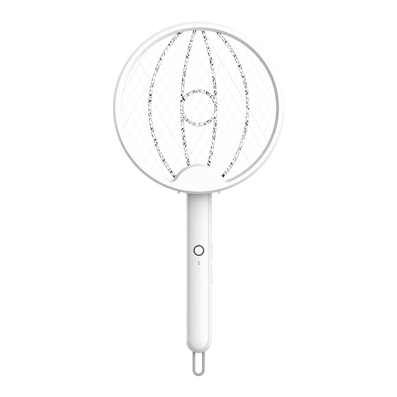 [Tierra] matamoscas eléctricos plegables matamoscas matamoscas de descarga eléctrica matamoscas USB asesino de mosquitos recargable para el hogar dos en uno