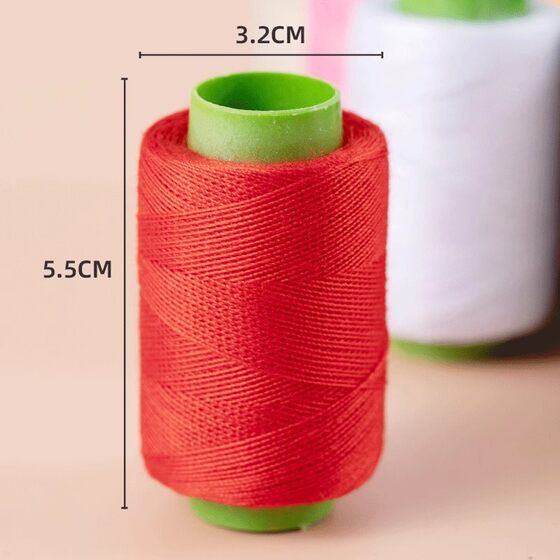Household Sewing Machine Special Small Roll Thread 402 Sewing Thread White and Black Thread Stitching Thread Clothing Thread Hand Stitching Group