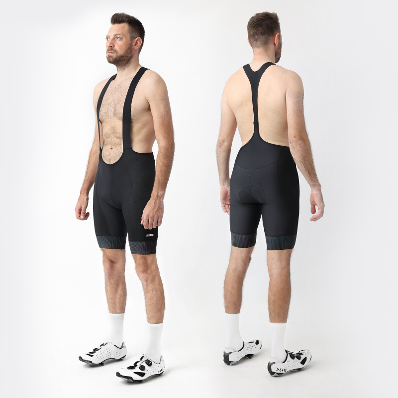 兰帕达新款骑行背带裤夏季男短裤公路山地自行车加厚坐垫骑行裤