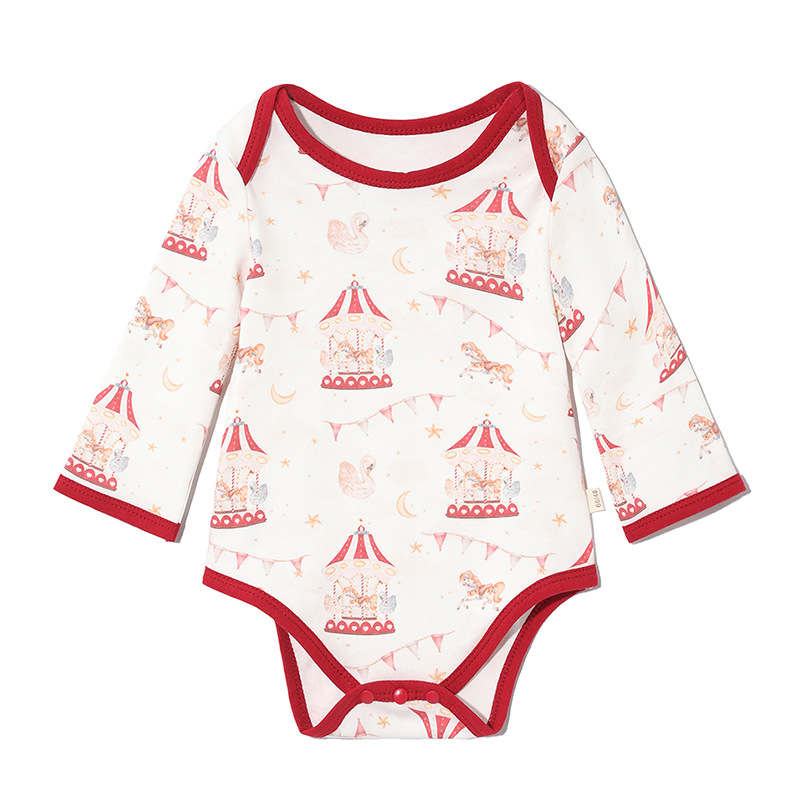 Vaina de algodón puro bebé clase un jersey de manga larga bebé tocando fondo interior mono transfronterizo al por mayor de una sola pieza de entrega