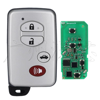 Car Keys – Applicable to Toyota Land - applicable-to-a433-4-button-car-button-silver-factory-key