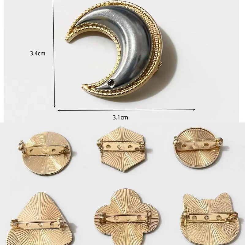 宋锦DIY发簪底托古风盘发叉汉服发饰配件合金异形簪子饰品辅料|undefined