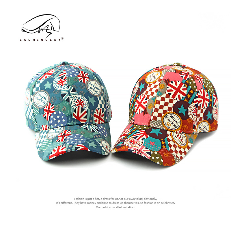 Cappello da baseball con visiera rigida e graffiti di tendenza della personalità, berretto da uomo e da donna con protezione solare, stile britannico_voghion.com