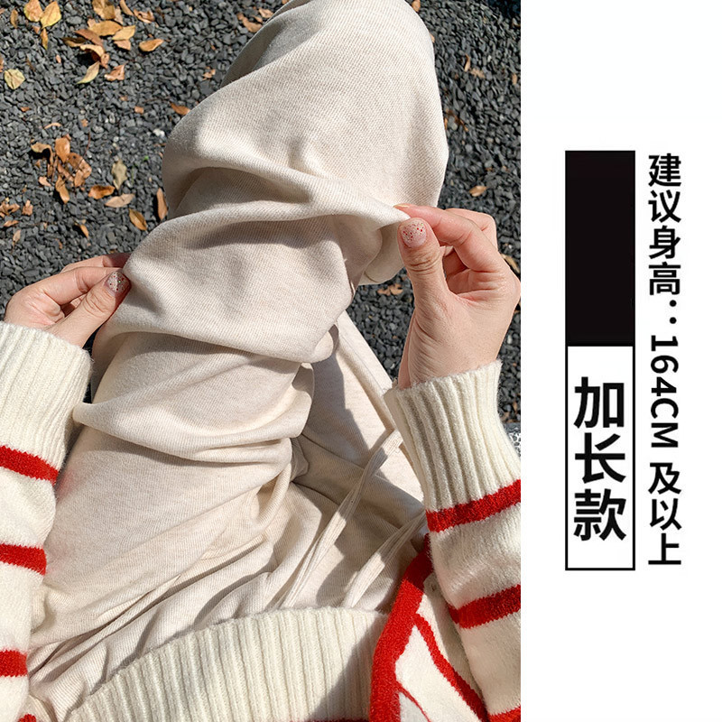 咖色糯米裤女2025秋冬新款高腰垂感直筒宽松慵懒休闲小个子阔腿裤|undefined