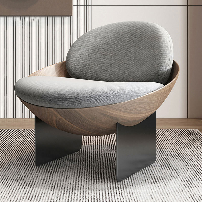 Sofá individual de lujo ligero italiano, silla de cáscara de huevo, apartamento pequeño, sala de estar, dormitorio, diseñador doméstico, celebridad de Internet, creatividad de ocio