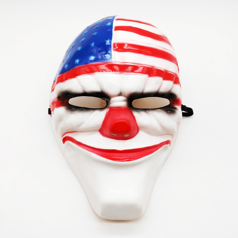 Máscara de payaso Revival Jacqueline Phoenix Cosmo Disfraces Santa Vida Carnaval escenario Ropa de rol accesorios