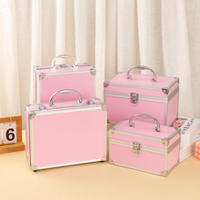 美甲美睫化妆箱手提铝合金工具箱纹绣专业化妆师大容量收纳箱批发