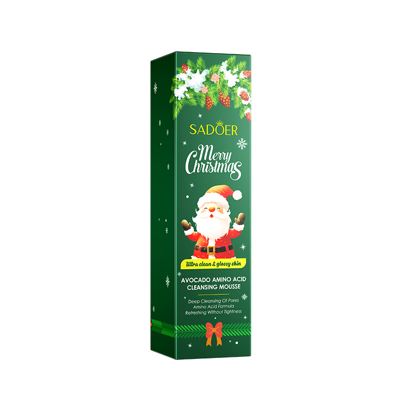 Espuma limpiadora facial SADOER pure English con aminoácidos de plantas y frutas, con cabezal de cepillo, venta al por mayor para comercio exterior transfronterizo.