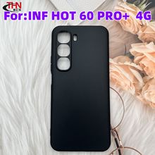 适用传音HOT 60 PRO PLUS 4G手机壳全磨砂皮套彩绘素材黑色保护套