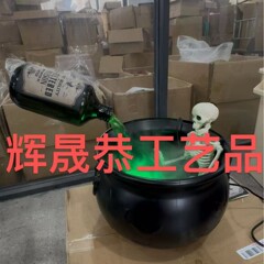 クロスボーダーハロウィンデコレーション屋内ハロウィンデーギフト炎魔女バケツ