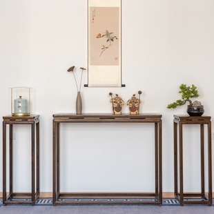 New Chinese-style Solid Wood Decorative Rack Case Classical Entrance Table for Ming and Qing Dynasties