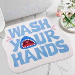 Amazonの新鮮でシンプルな小さな花は肌に優しく快適で、カシミア風のバスルームドア吸収性フロアマットは汚れにくくお手入れが簡単です。