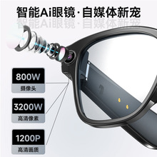 LS01智能眼镜AI高清摄像翻译蓝牙通话音乐语音识图翻译轻便长续航