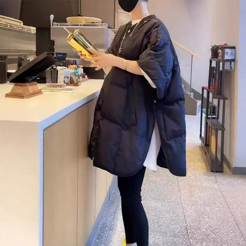 2025 Winter New Short-Sleeved down Jacket for Women, Niche Fashion Double-Sided Slit down Vest Jacket