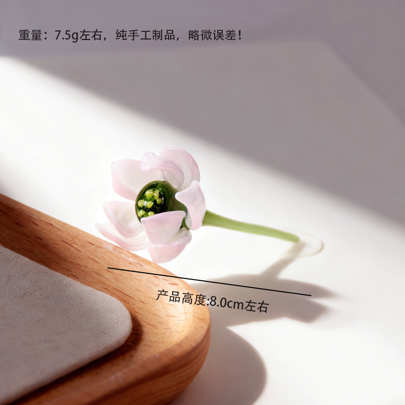 Zibo vidrio artesanía ornamentos maceta de vidrio verde flores regalos de diciembre decoración de oficina image 25