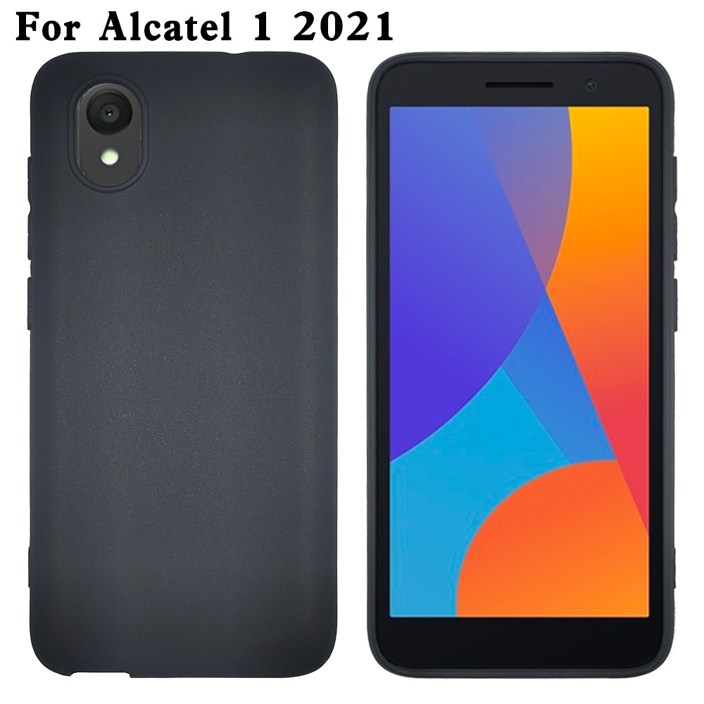 适用阿尔卡特Alcatel 1 2021全磨砂手机壳TPU皮套彩绘素材壳软壳