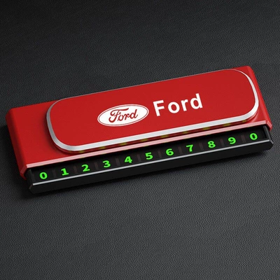 retractable hidden car temporary – Nömrəli dayanma kartı - can-be-hidden-ford-red