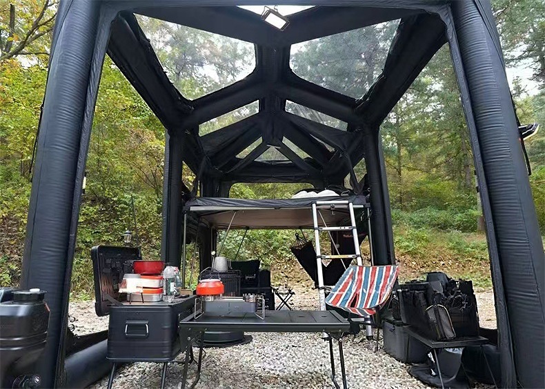 Customized New Car Camping Style Villa Inflatable Tent Outdoor Foldableable Portable Suv Pickup Rv Tail Tent
