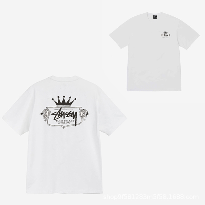STU 25SS 新品 STU 高品質純綿 男女同型半袖Tシャツ トレンドブランド服|undefined